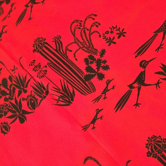 Vintage MCM Harwood Steiger Roadrunner Fabric "AT PLAY" 44”x 90” REMNANT 2.5 YD - Picture 3 of 3